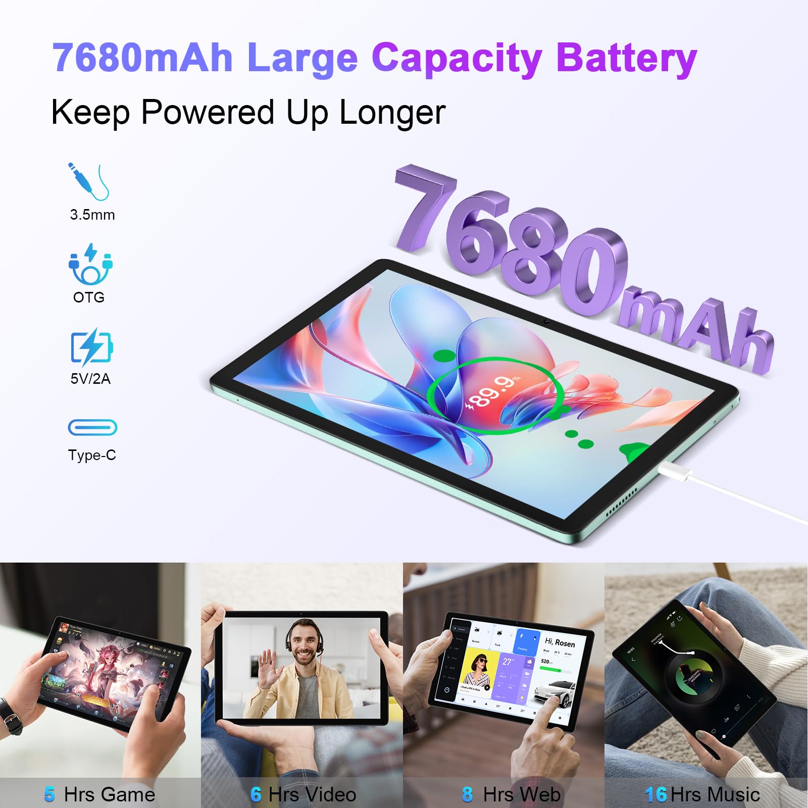 Blackview Tab 80 Tablet 10.1 Inch Android 13 Tablets 8GB+128GB/TF